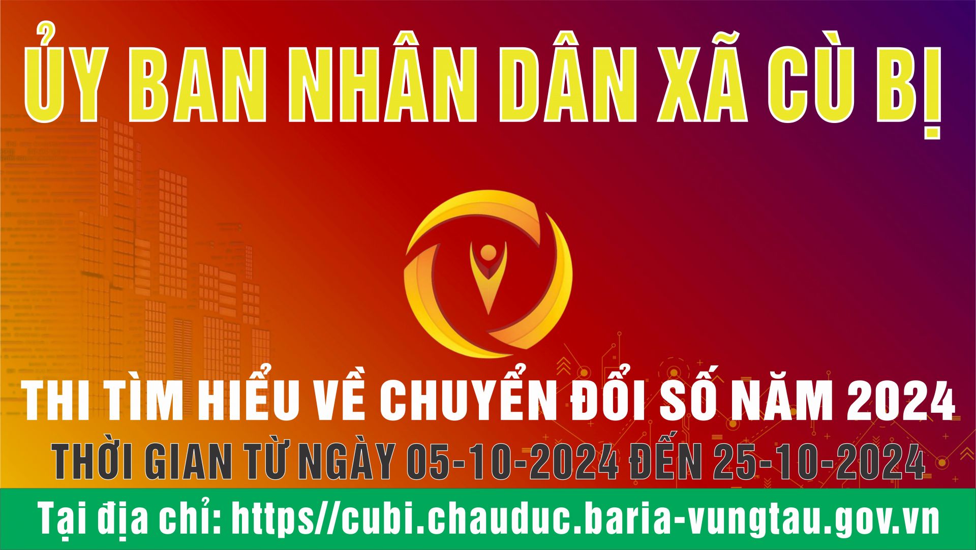 Tổ chức cuộc thi trực tuyến “Tìm hiểu về chuyển đổi số năm 2024” trên địa bàn xã Cù Bị